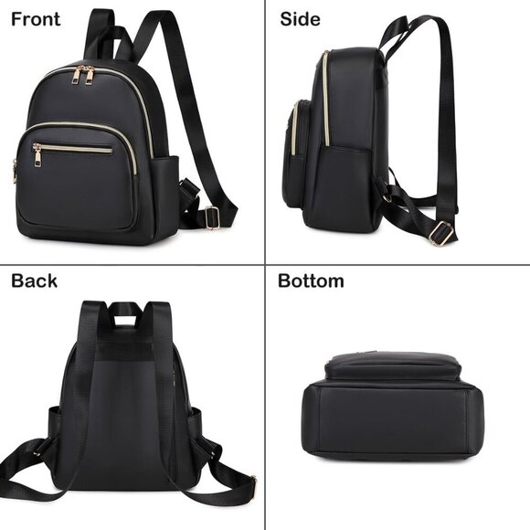 Mini Backpack Purse for Women PU Leather Small Casual Travel Daypack - Picture 4 of 7